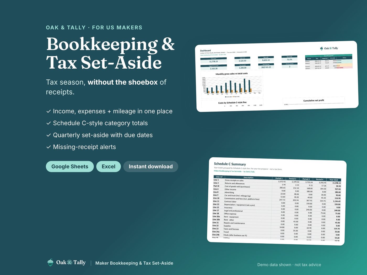 Maker Bookkeeping & Tax Set-Aside